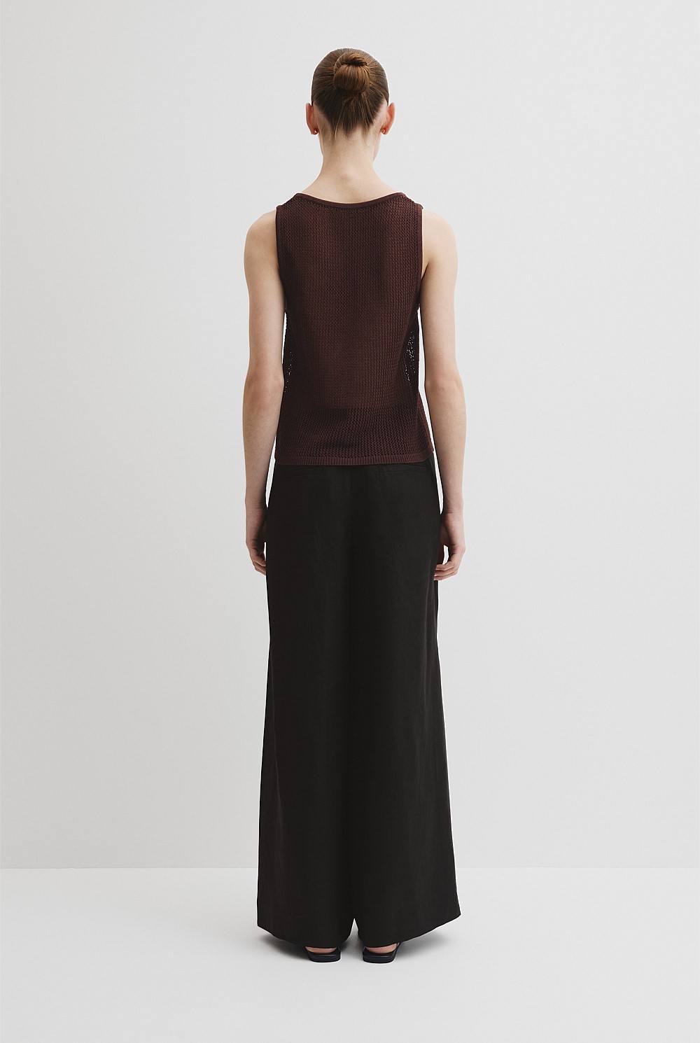 Micro Crochet Knit Tank