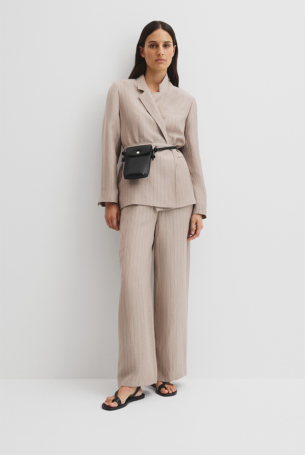 Stripe Relaxed Blazer