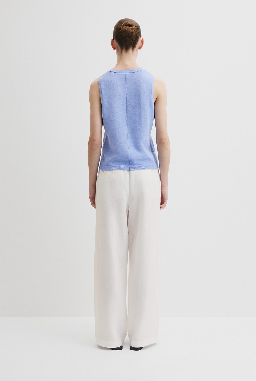 Organically Grown Cotton Linen Blend Vest