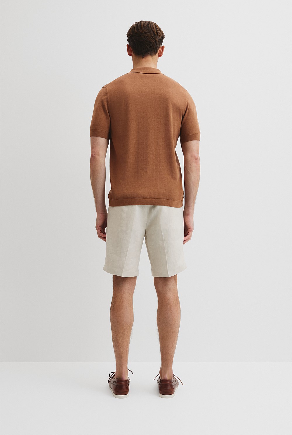 Australian Cotton Blend Silk Button Polo