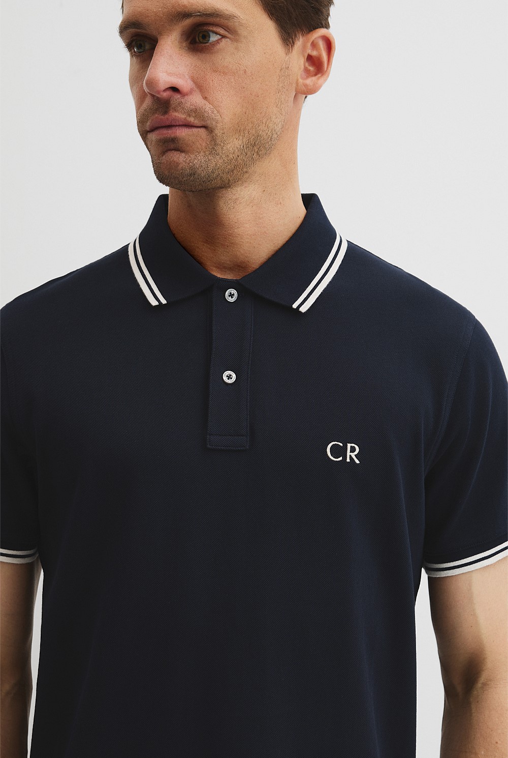 Australian Cotton CR Logo Pique Polo