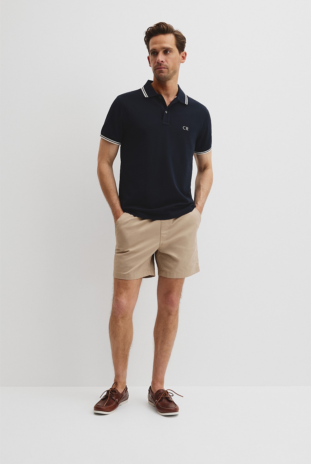 Australian Cotton CR Logo Pique Polo
