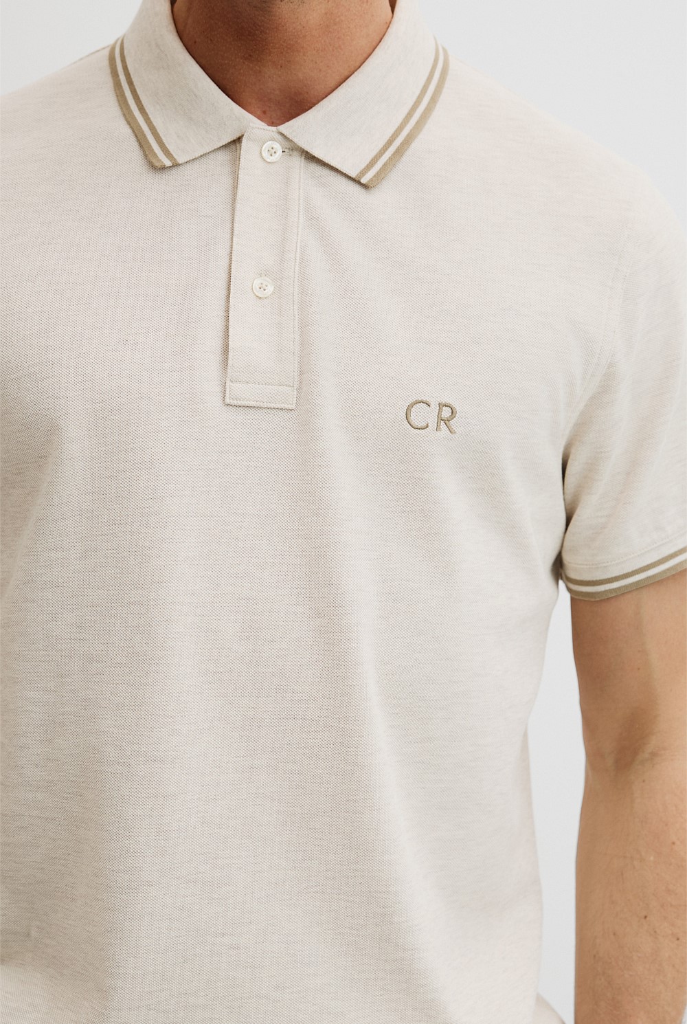 Australian Cotton CR Logo Pique Polo