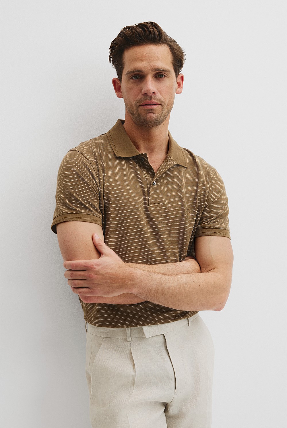 Cotton Jacquard Polo