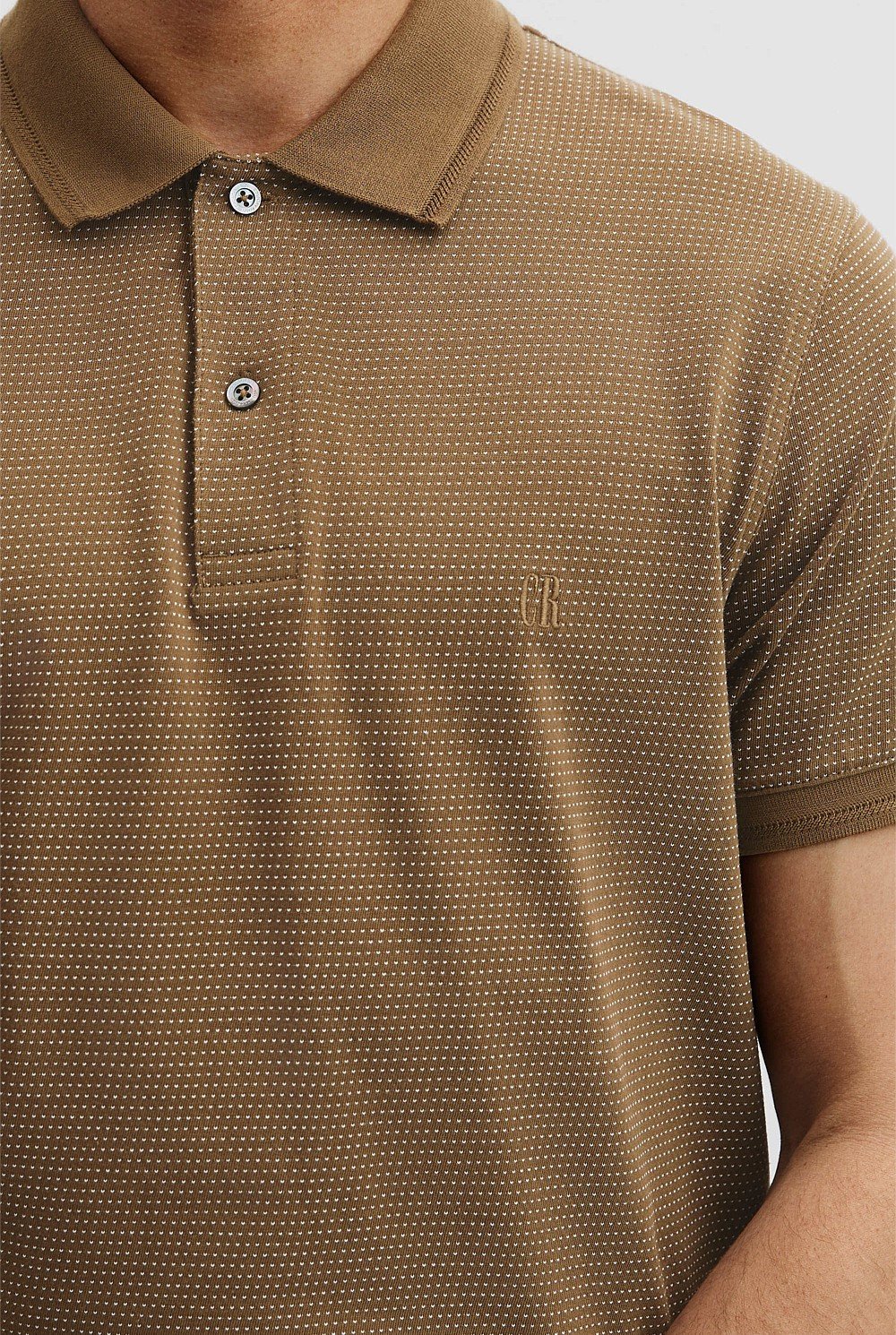 Cotton Jacquard Polo