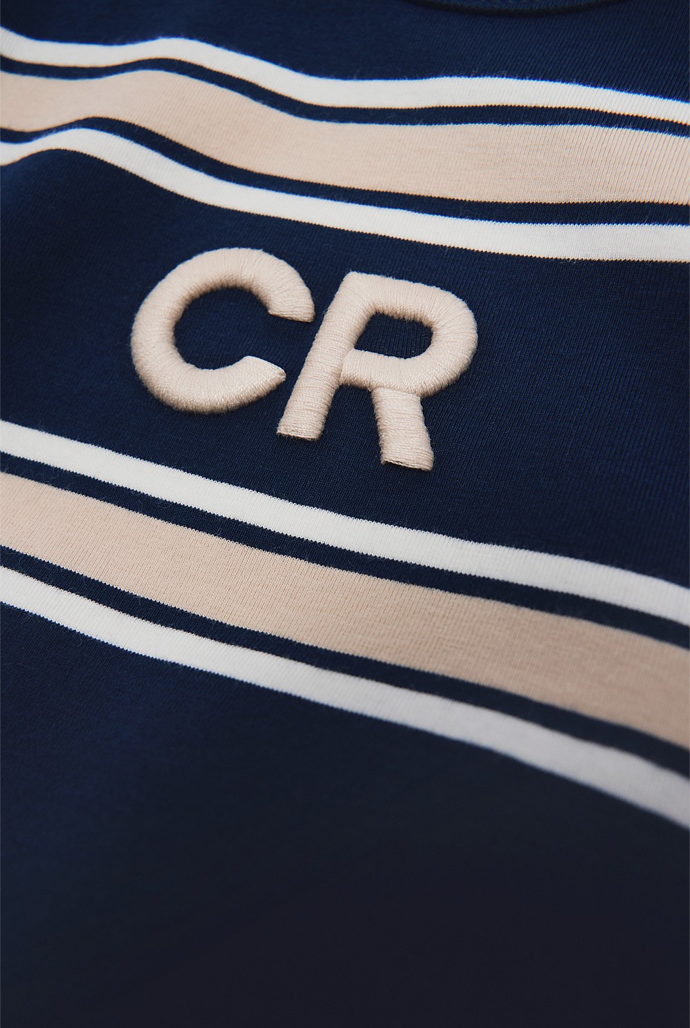 Organically Grown Cotton Logo Stripe Bodysuit