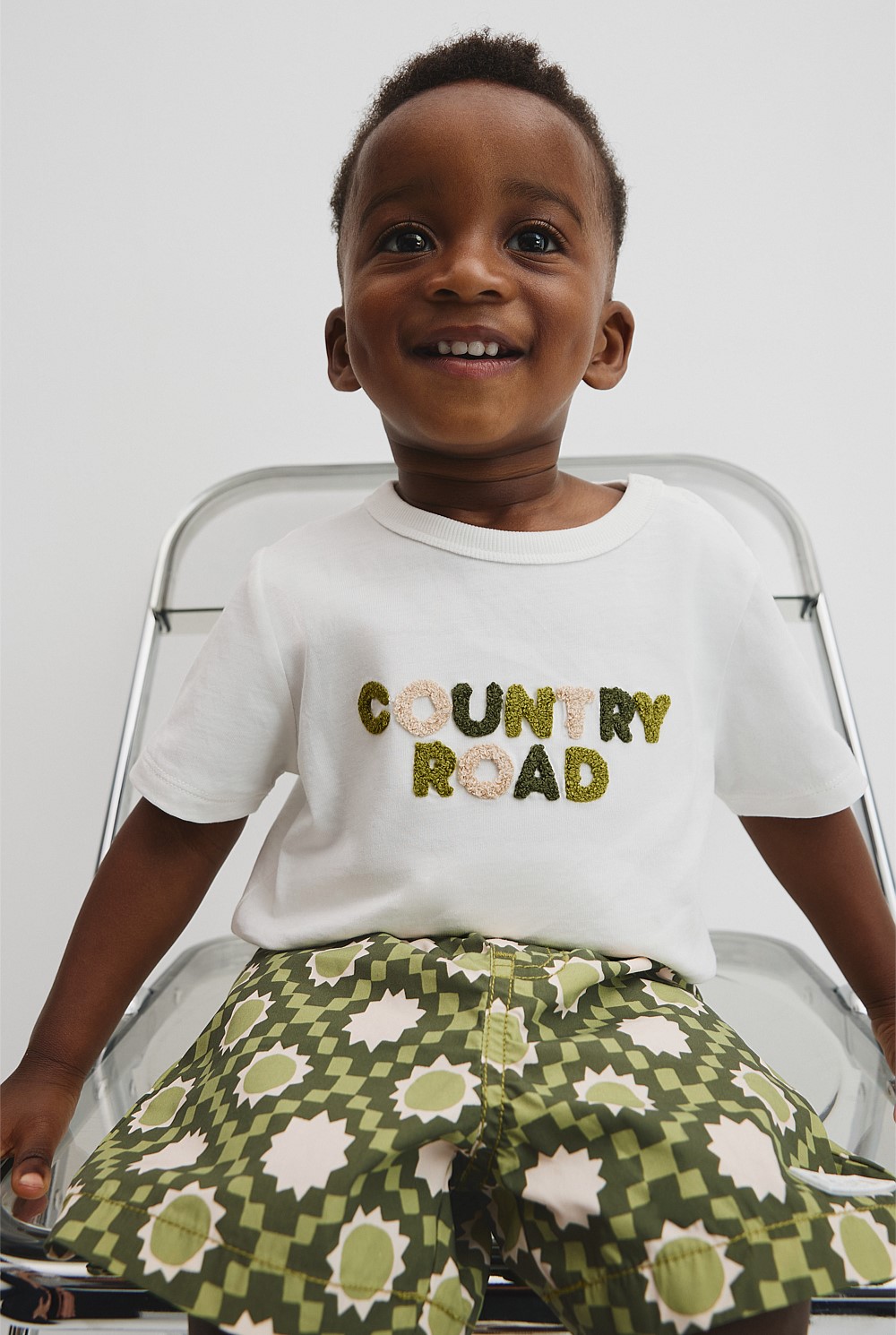 Organically Grown Cotton Boucle Logo T-Shirt