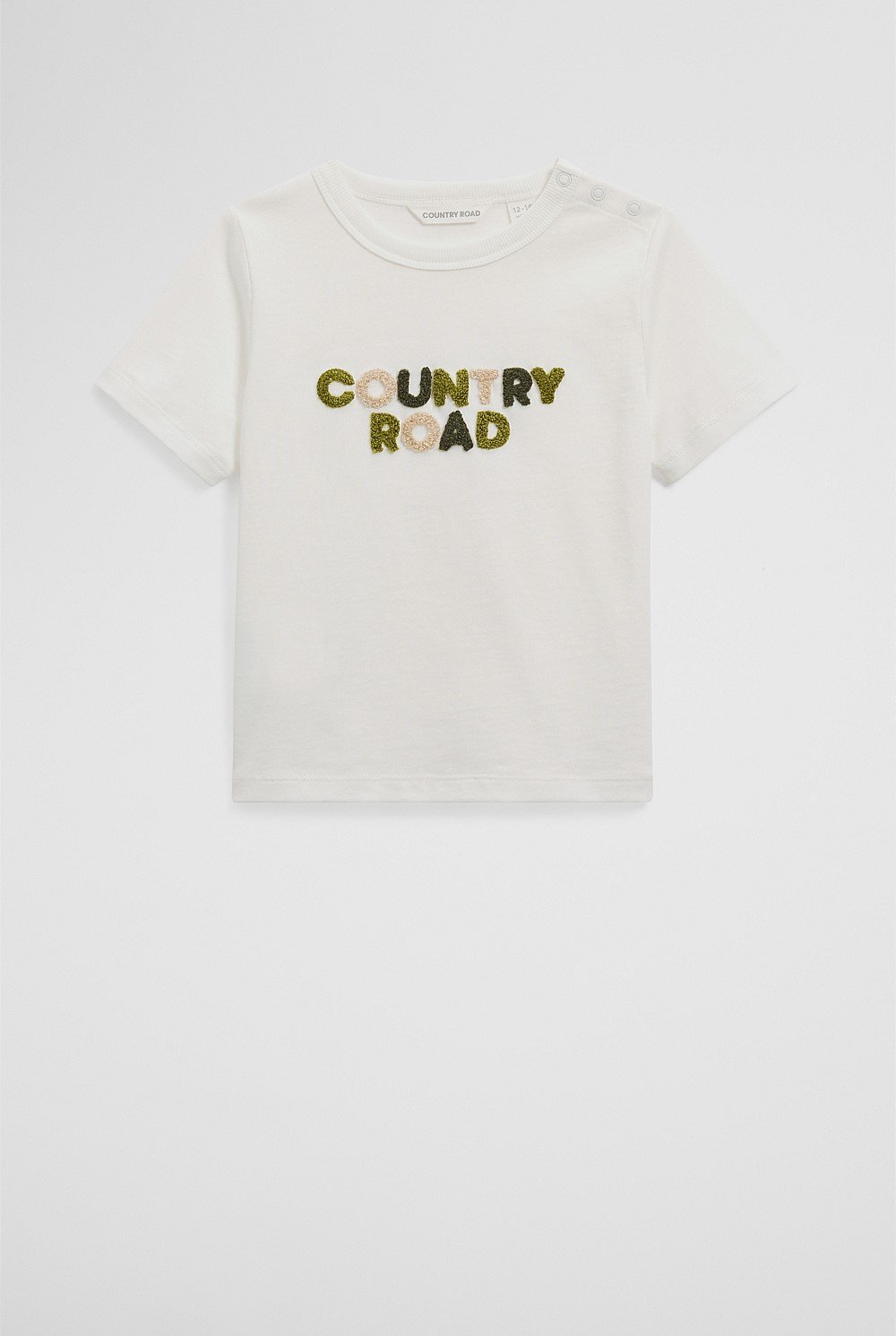 Organically Grown Cotton Boucle Logo T-Shirt