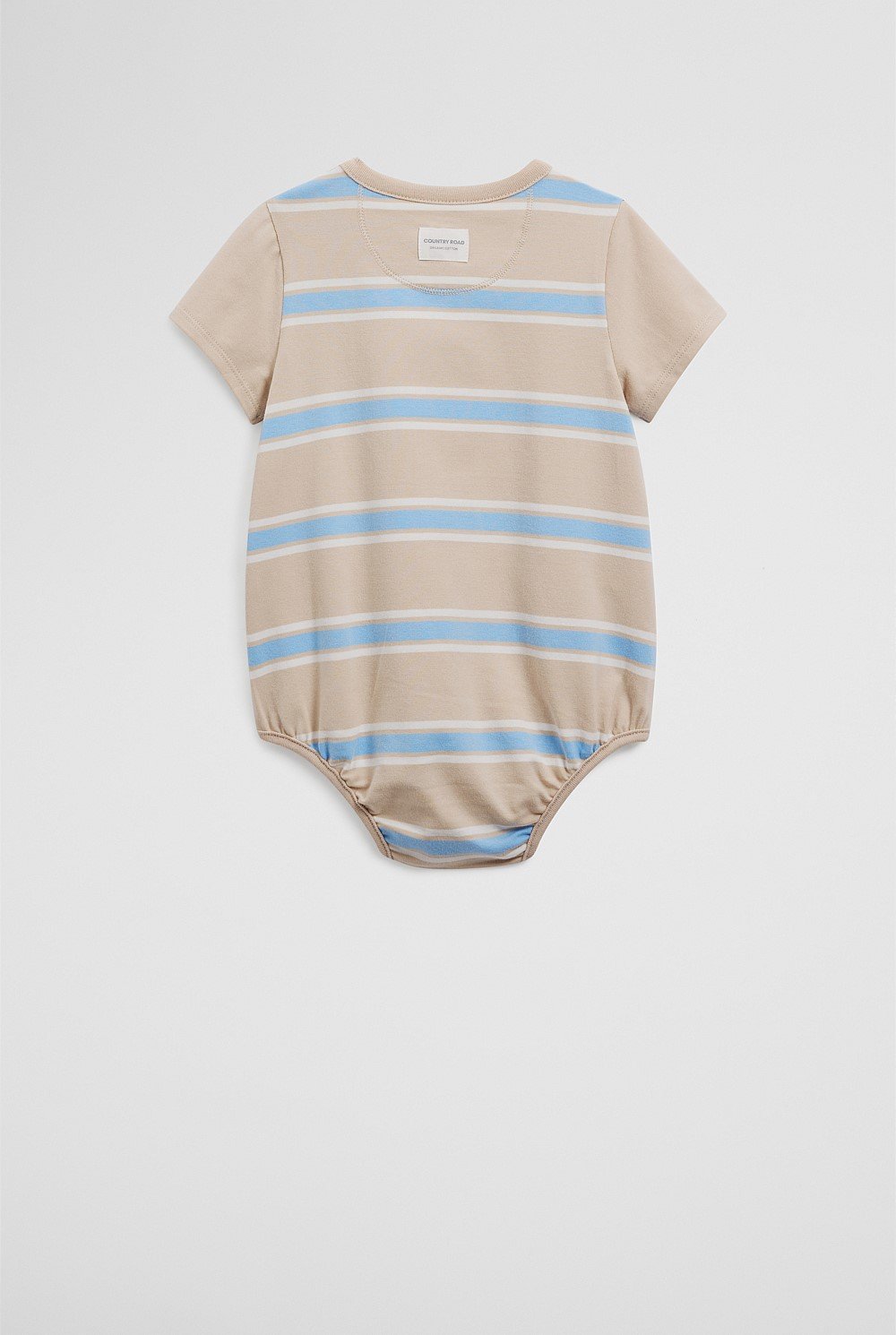 Organically Grown Cotton Logo Stripe Bodysuit