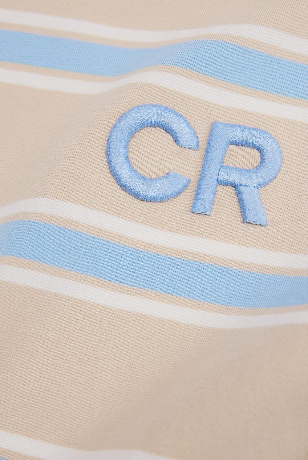 Organically Grown Cotton Logo Stripe Bodysuit