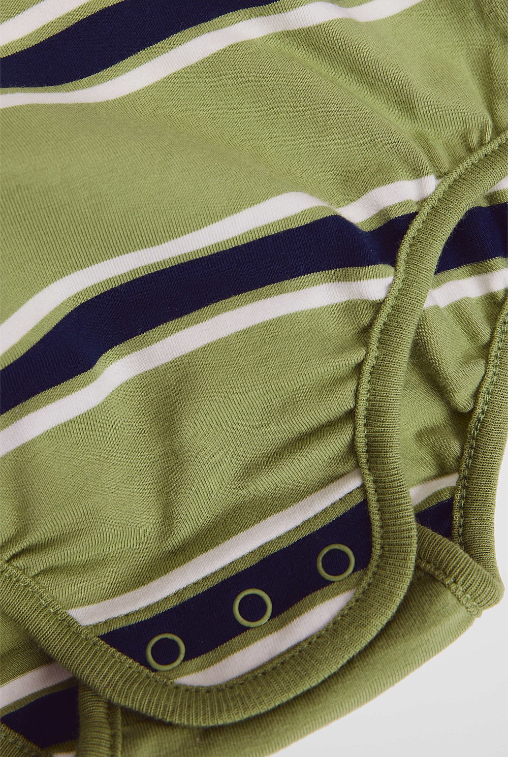 Organically Grown Cotton Logo Stripe Bodysuit