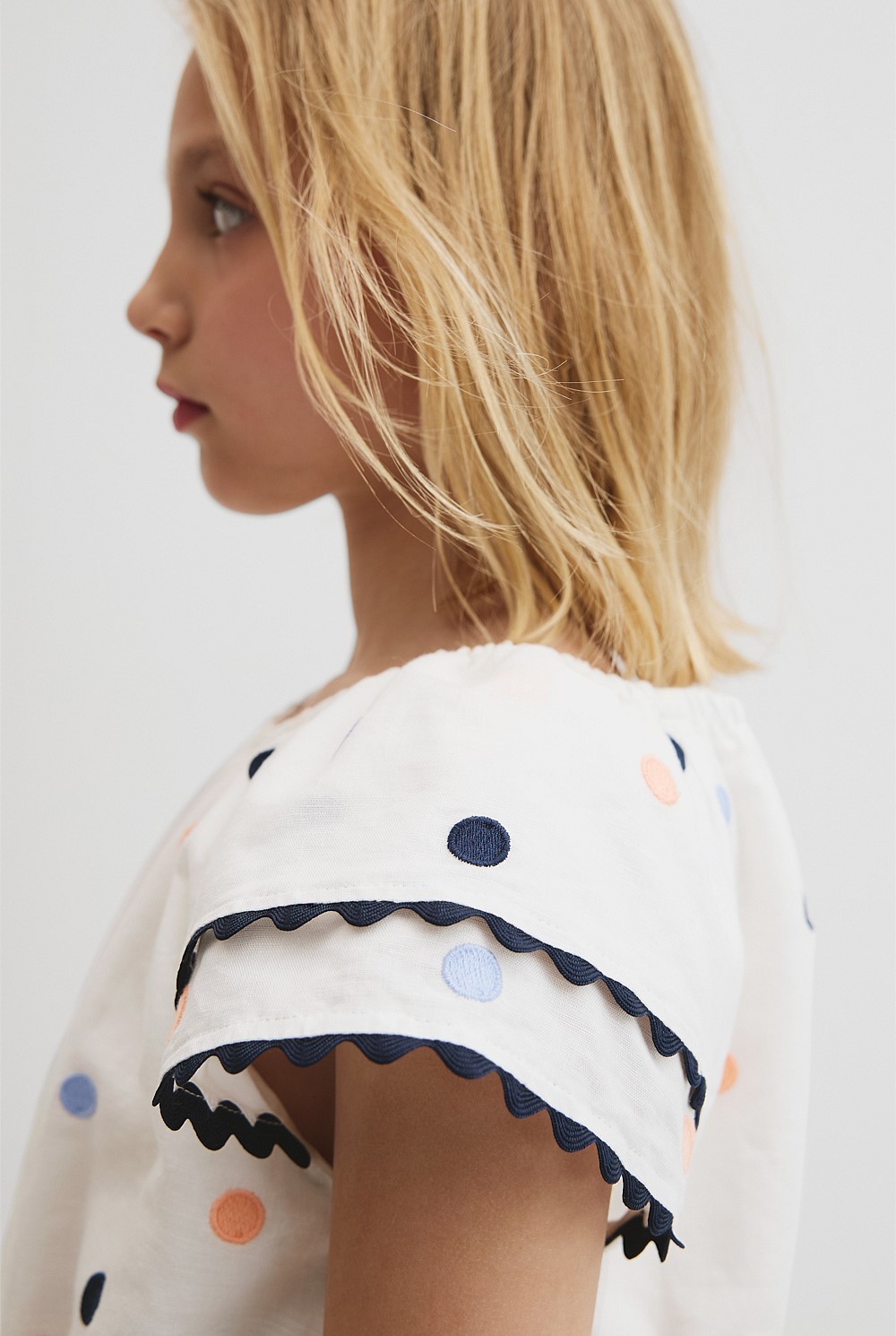 Embroidered Spot Playsuit