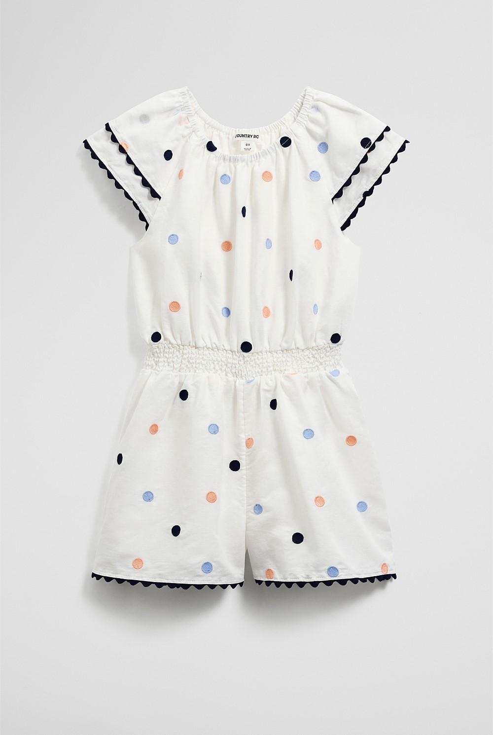 Embroidered Spot Playsuit