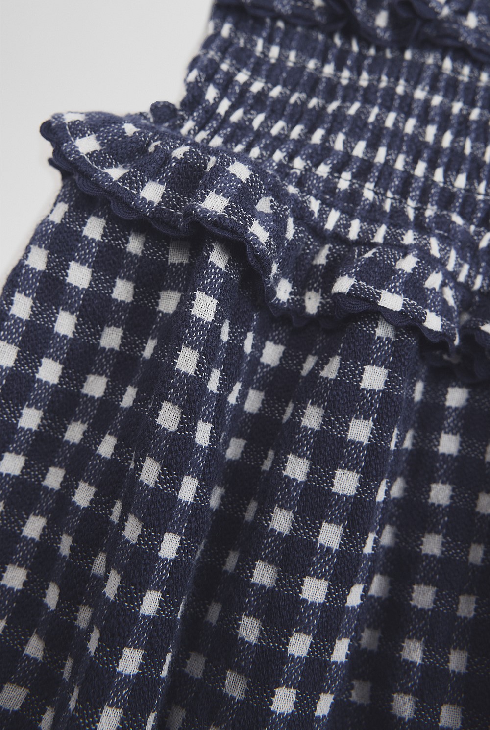 Gingham Frill Romper