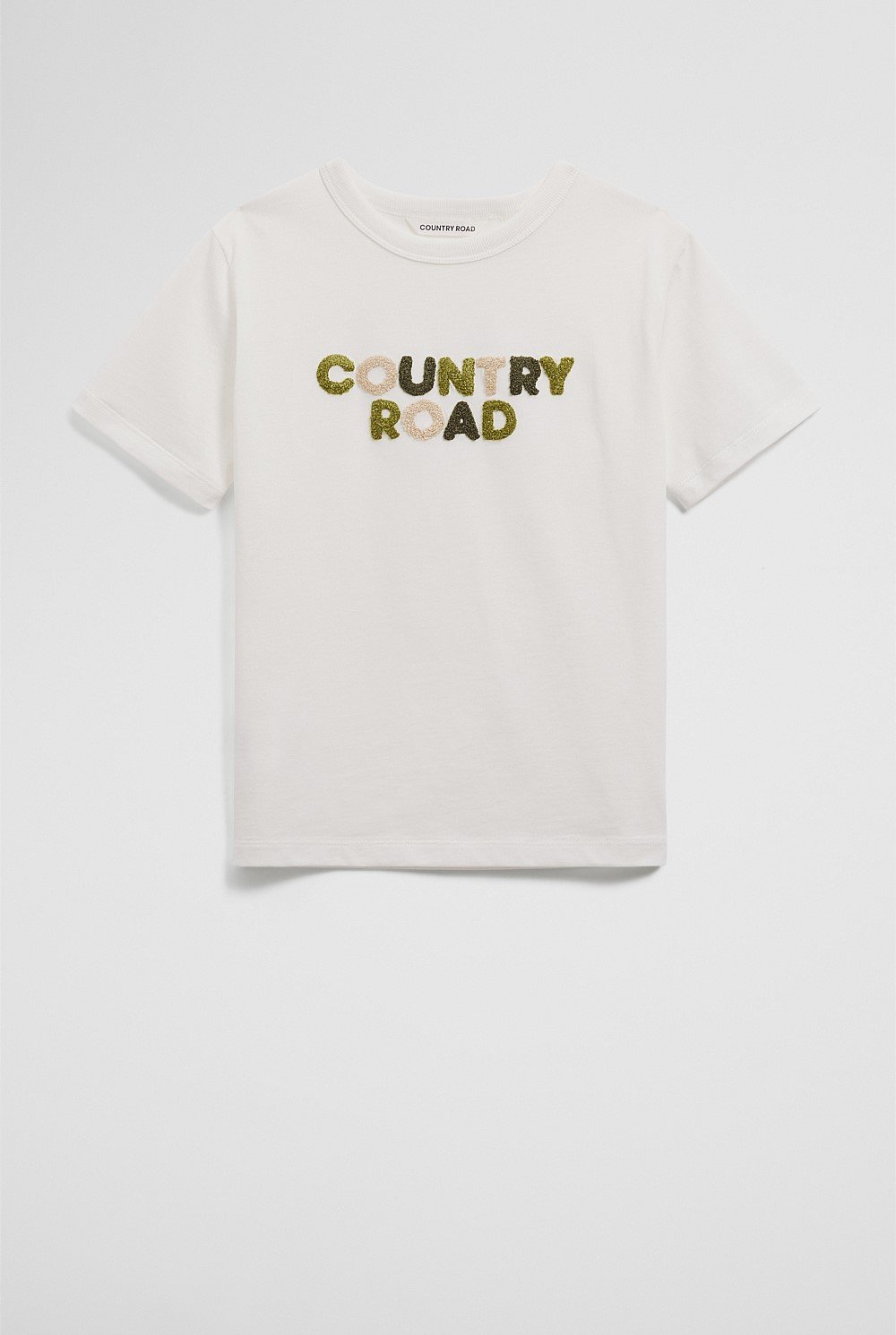 Organically Grown Cotton Boucle Logo T-Shirt