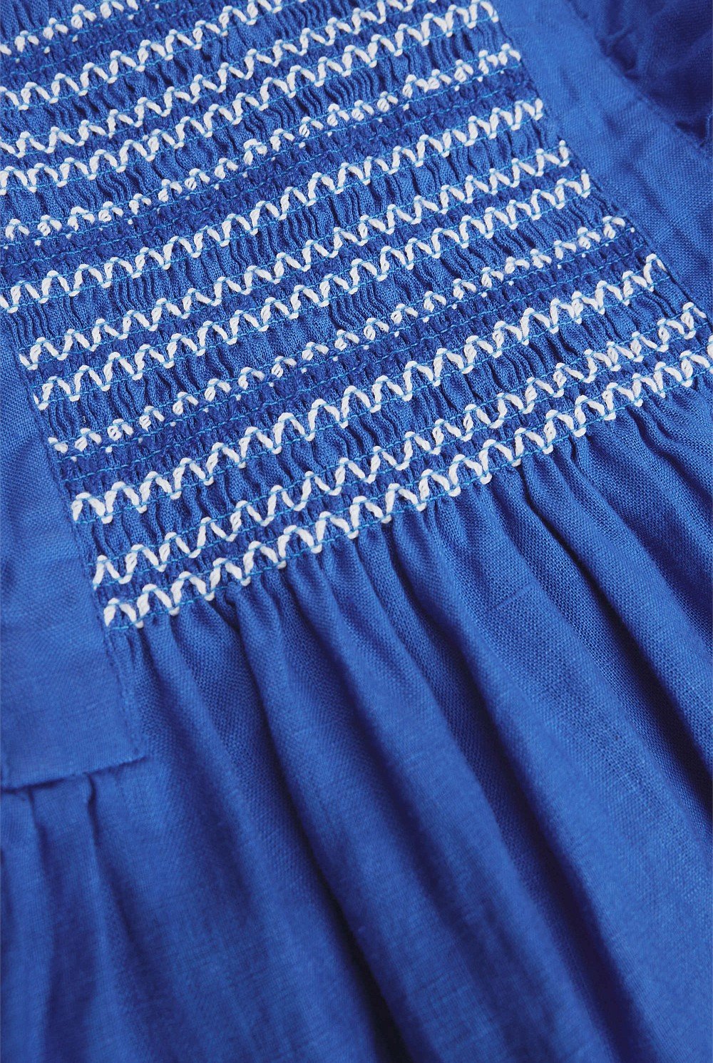 Smock Front Apron Dress