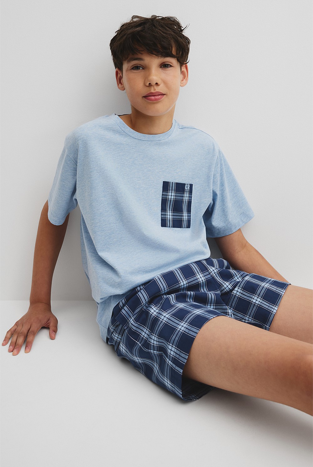 Teen Woven Boxer Pyjama Set