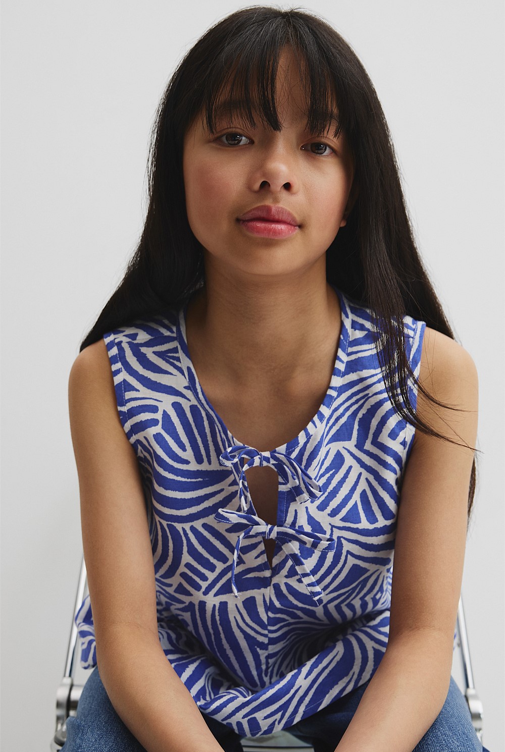 Teen Animal Peplum Top