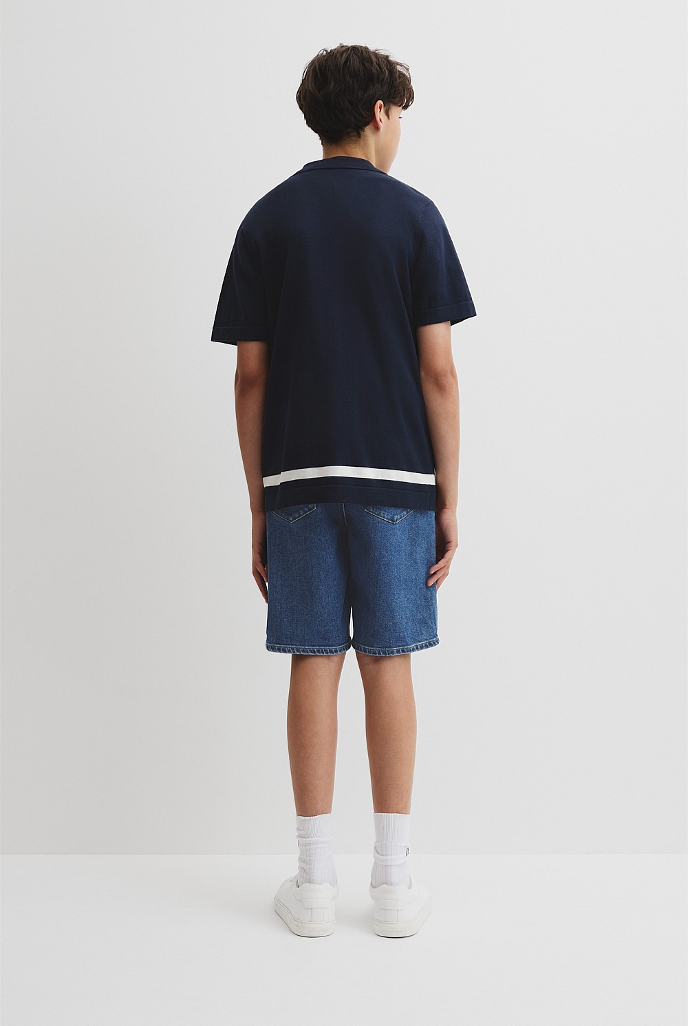 Teen Knit Stripe Detail Shirt