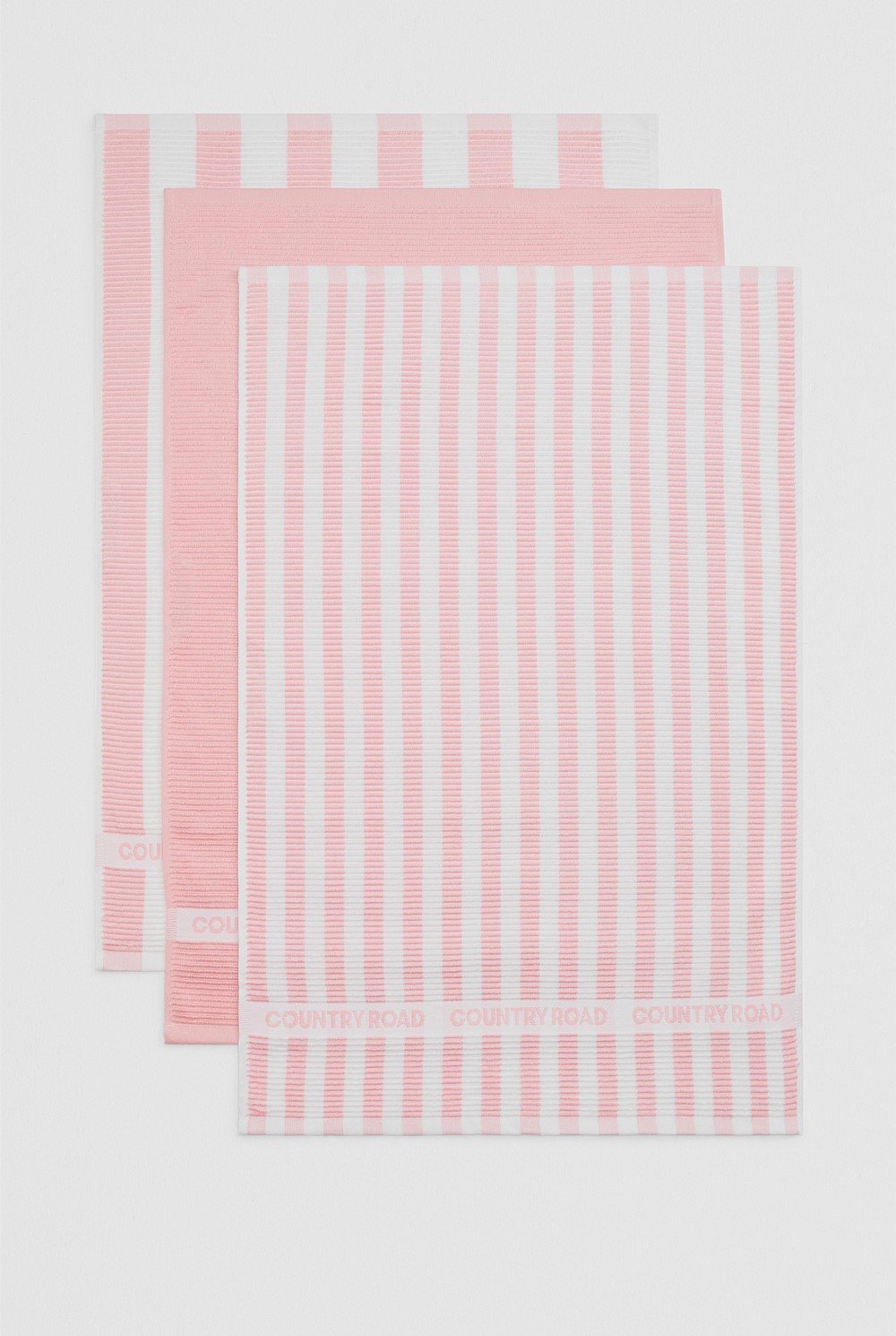 CR Stripe Australian Cotton Tea Towel Pack of 3