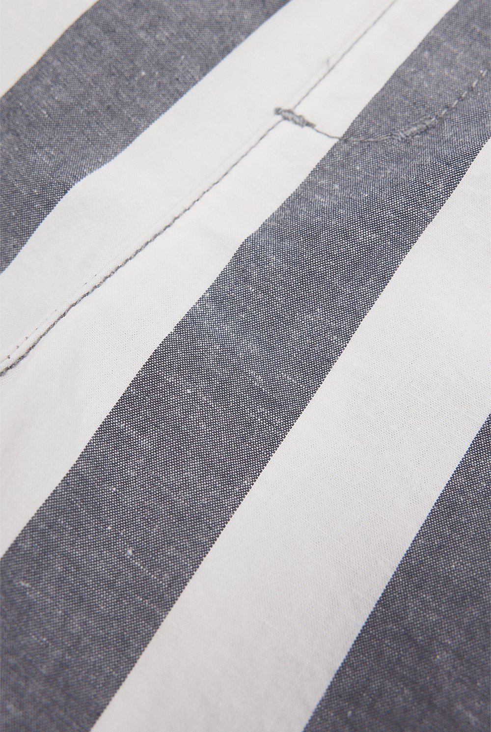 Organically Grown Cotton Blend Stripe Pull-On Short