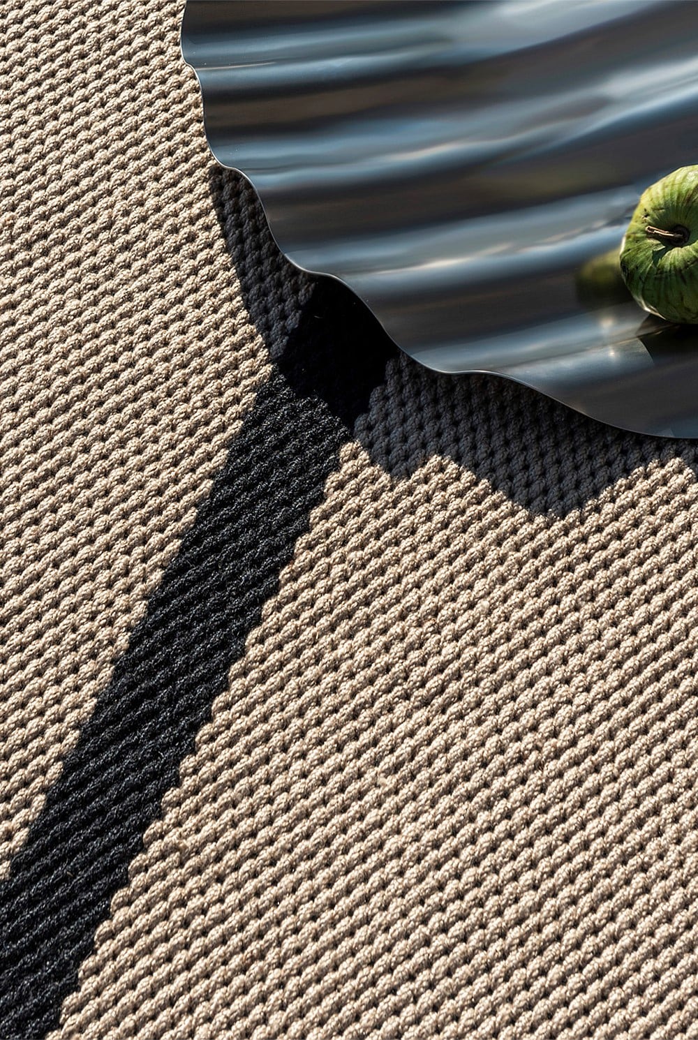Deck Charcoal Black Outdoor Rug 200x140cm