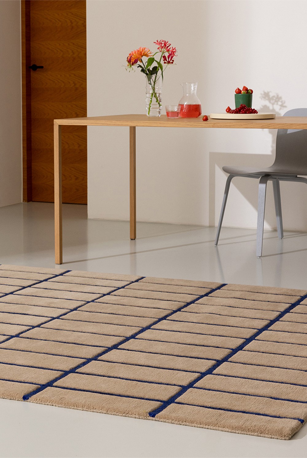 Tiiliskivi Bright Blue Rug 200x140cm