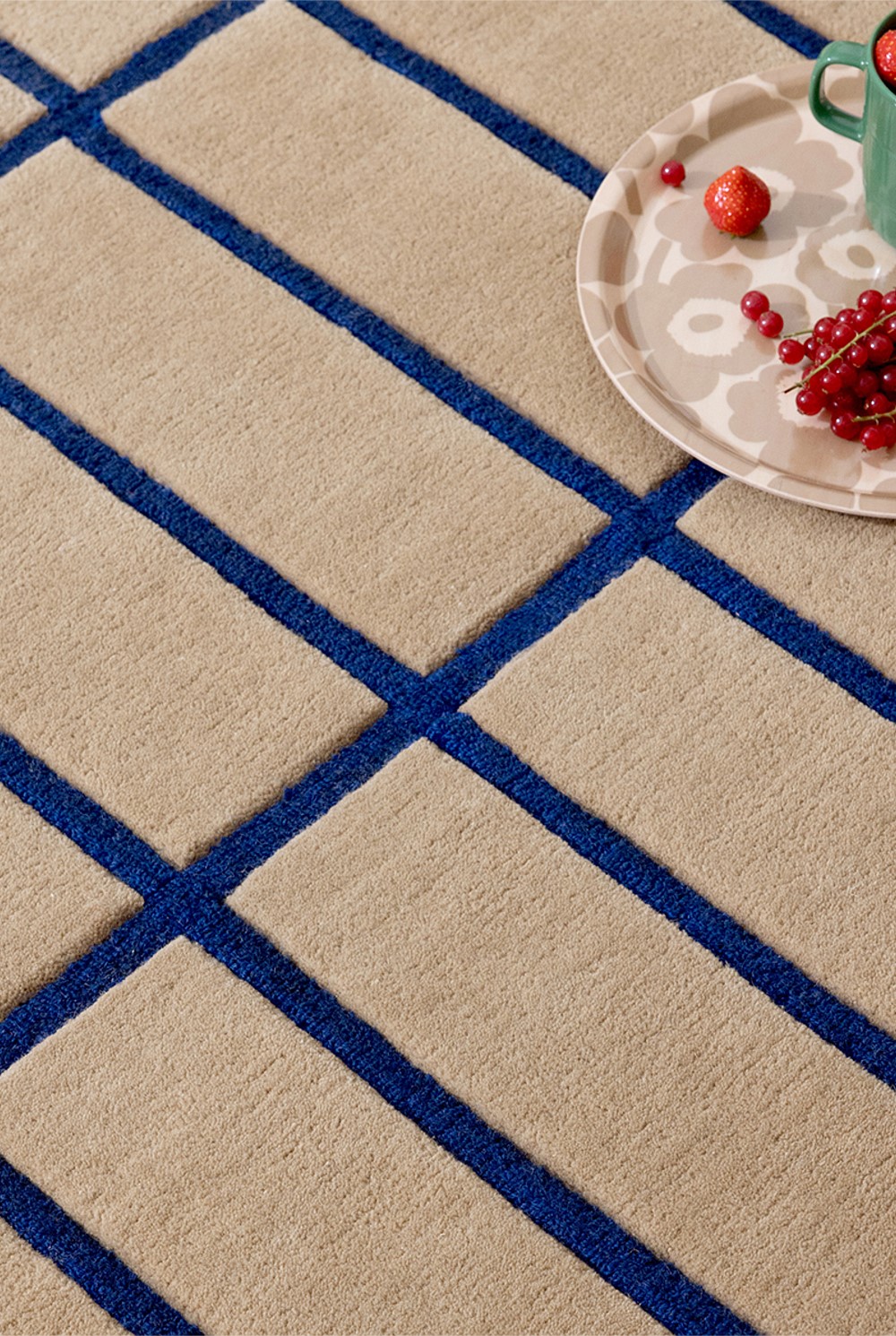 Tiiliskivi Bright Blue Rug 200x140cm