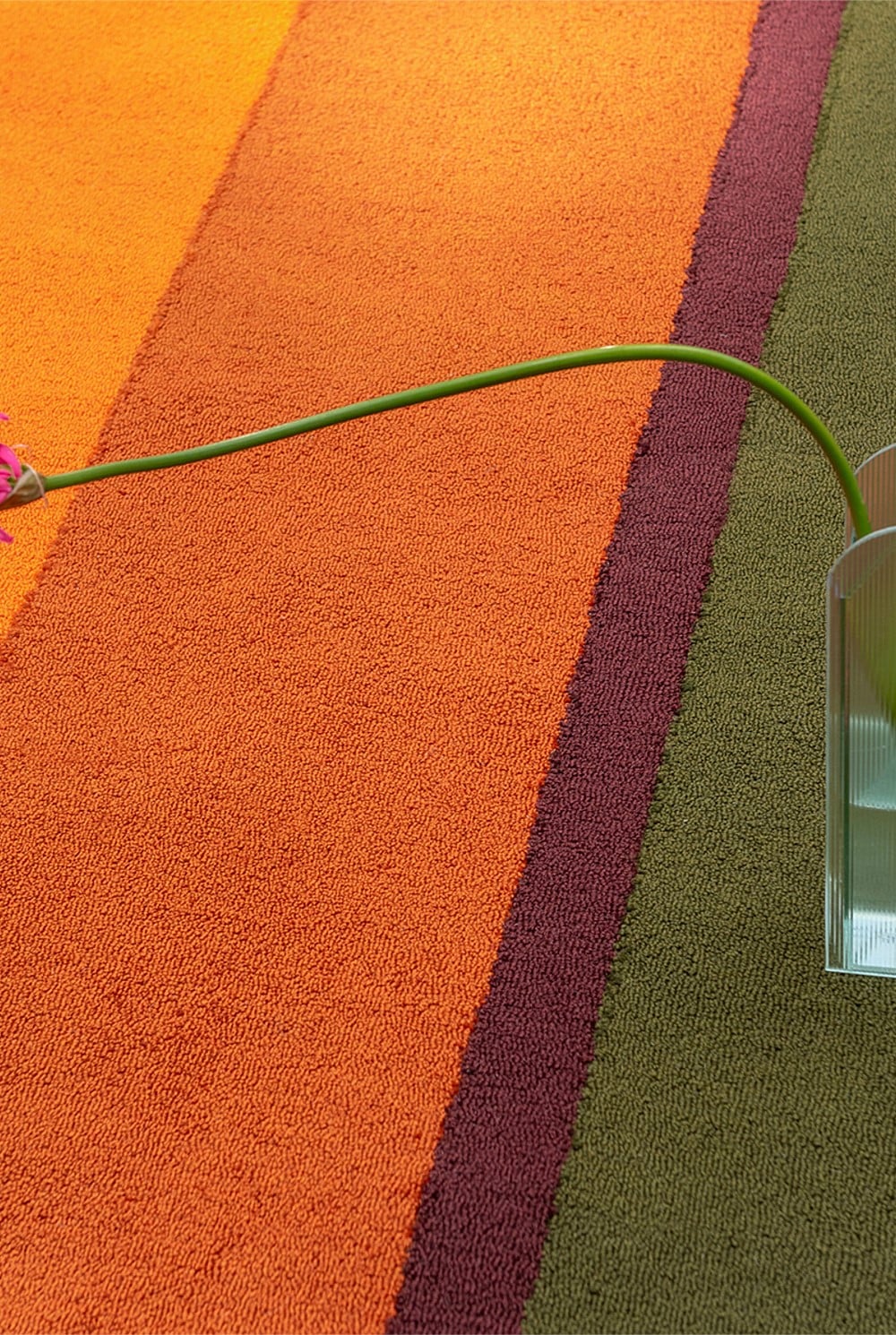 Habitat Festival Stripe Orange Outdoor Rug 230x160cm