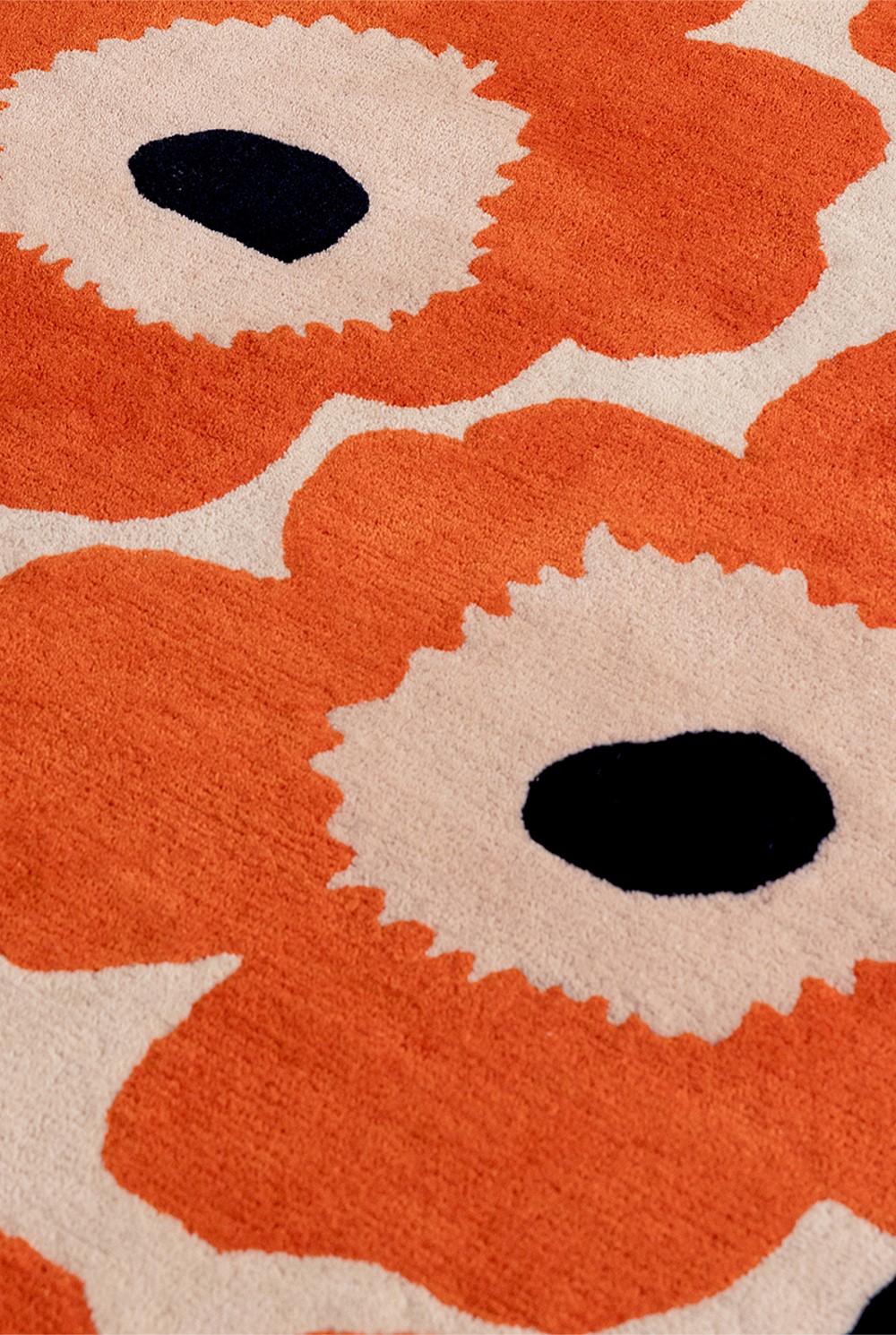 Unikko Orange Red Rug 350x250cm