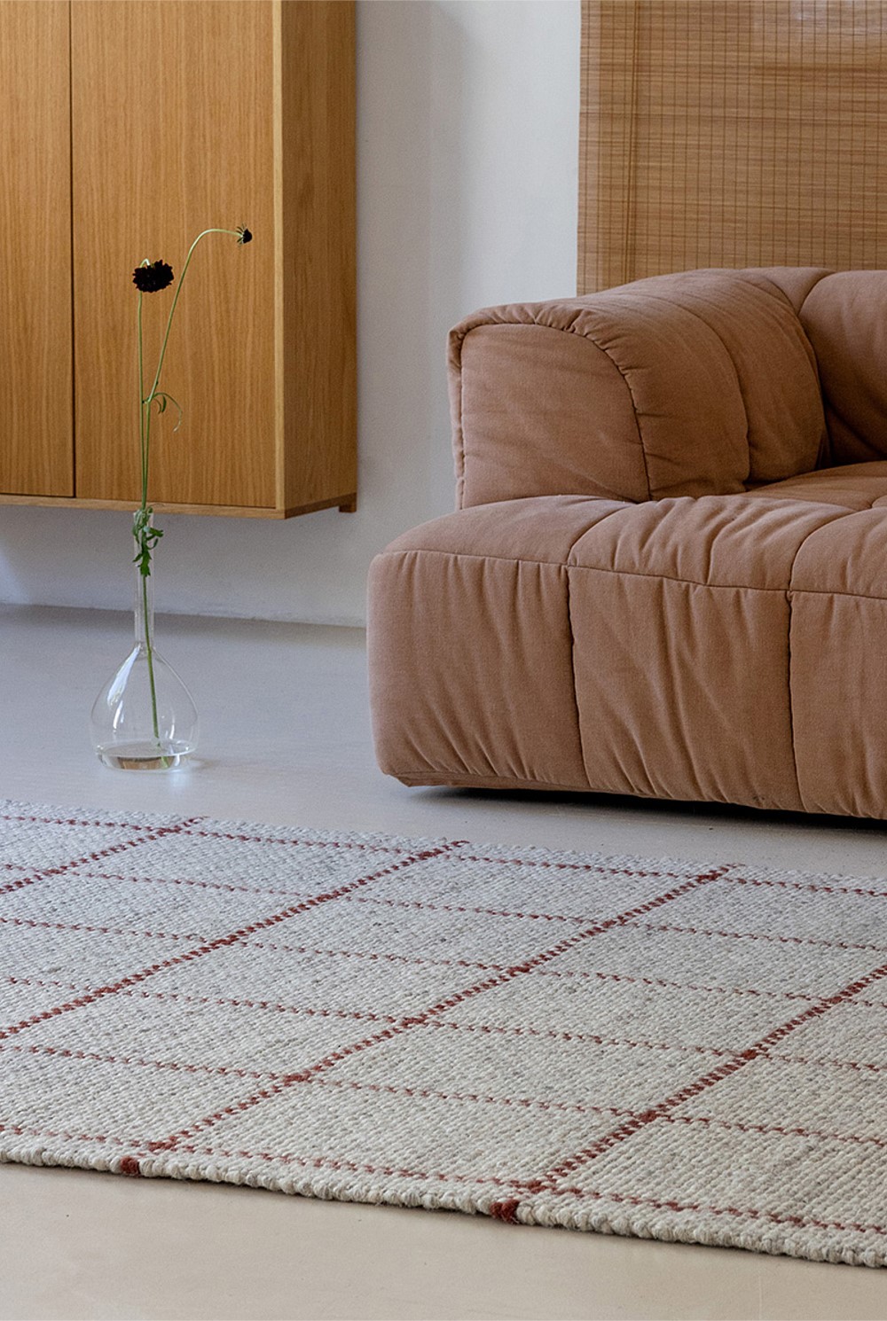 Craft Matter Check Ash Rug 200x140cm
