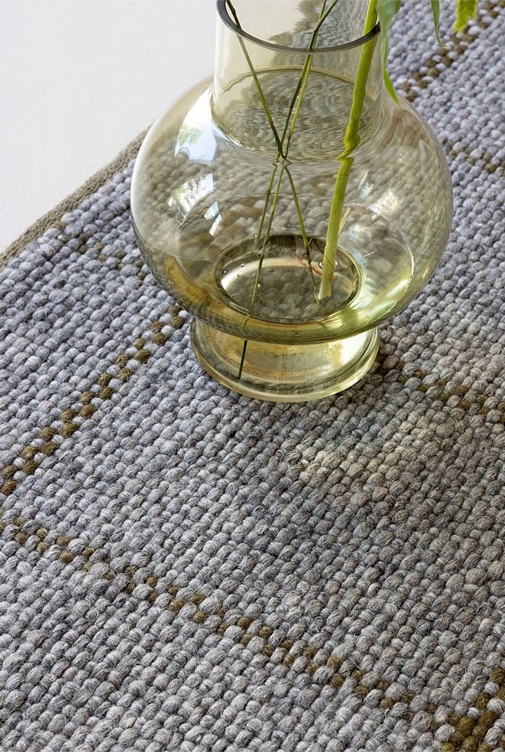 Craft Matter Check Slate Rug 200x140cm