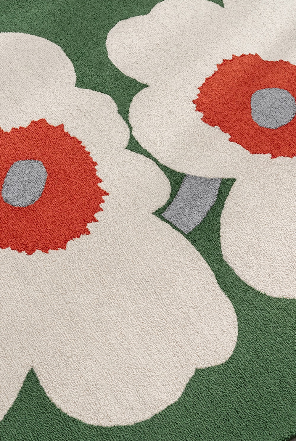 Unikko 60th Anniversary Green Rug 200x140cm