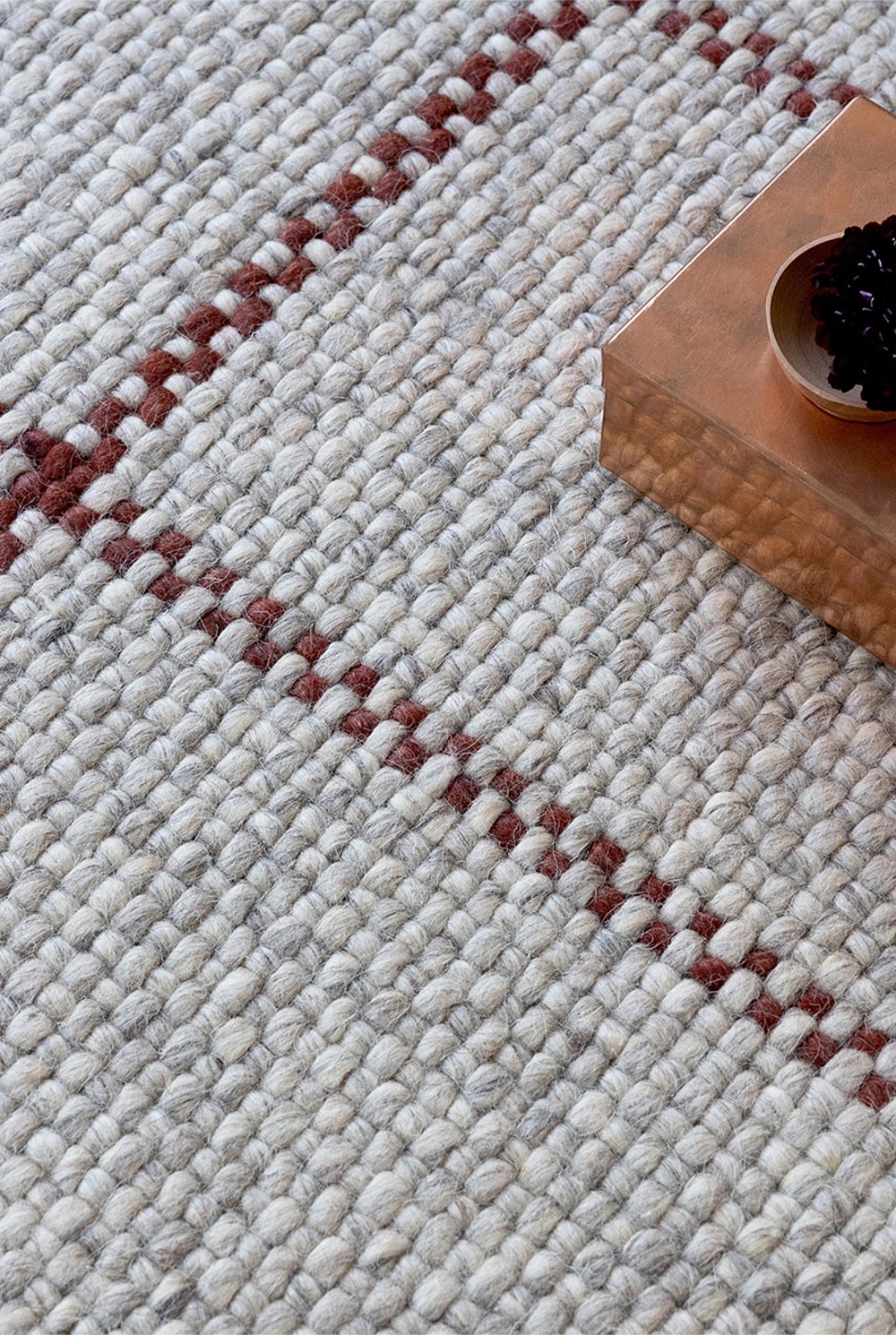 Craft Matter Check Ash Rug 280x200cm