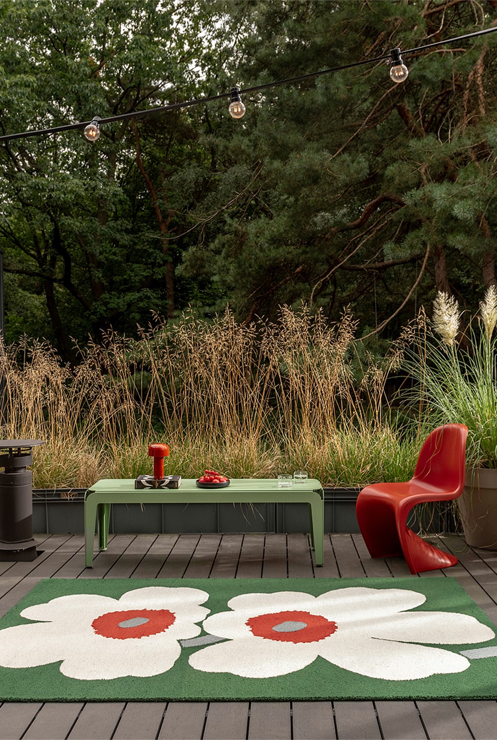 Unikko 60th Anniversary Green Rug 350x250cm