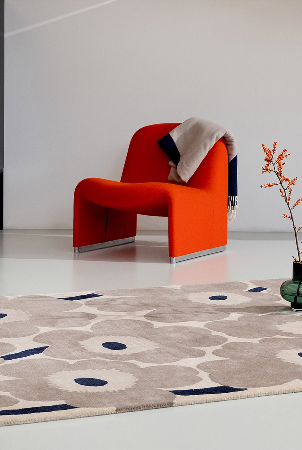 Unikko Greige Rug 240x170cm