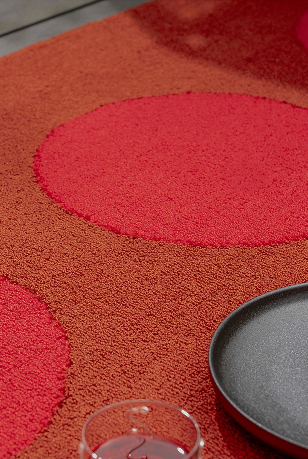 Habitat Festival Dots Red Outdoor Rug 280x200cm