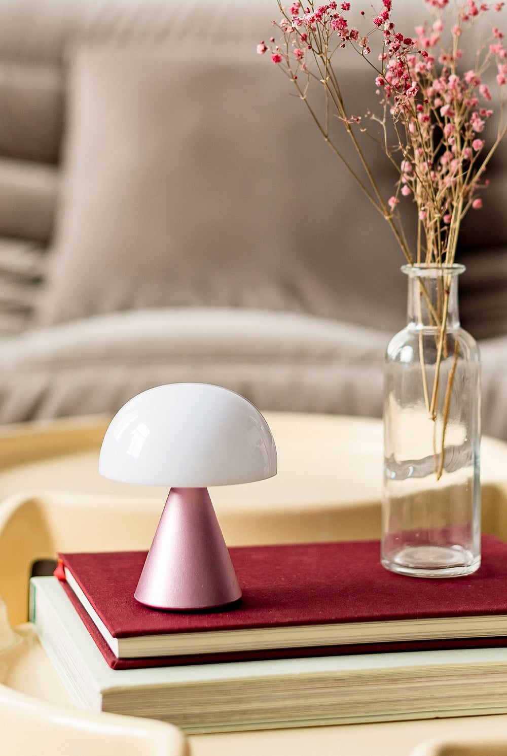 Mina M Medium Portable Led Lamp - Pink