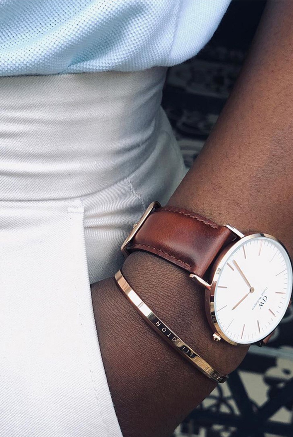 Classic 40 St Mawes Rose Gold & White Watch