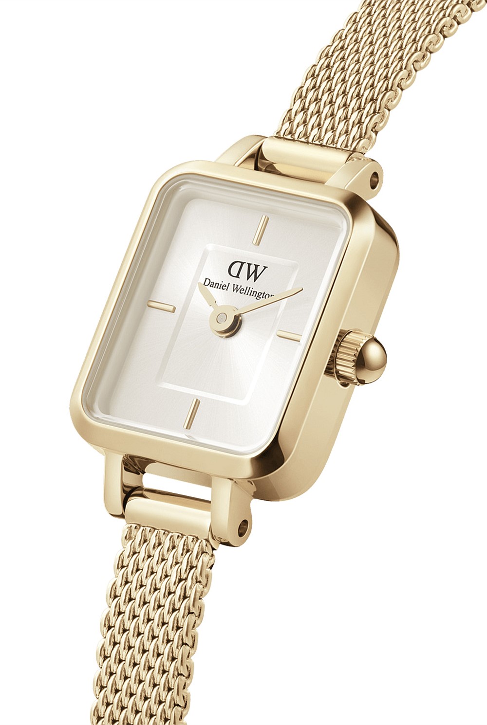 Quadro Mini Evergold Champagne Watch