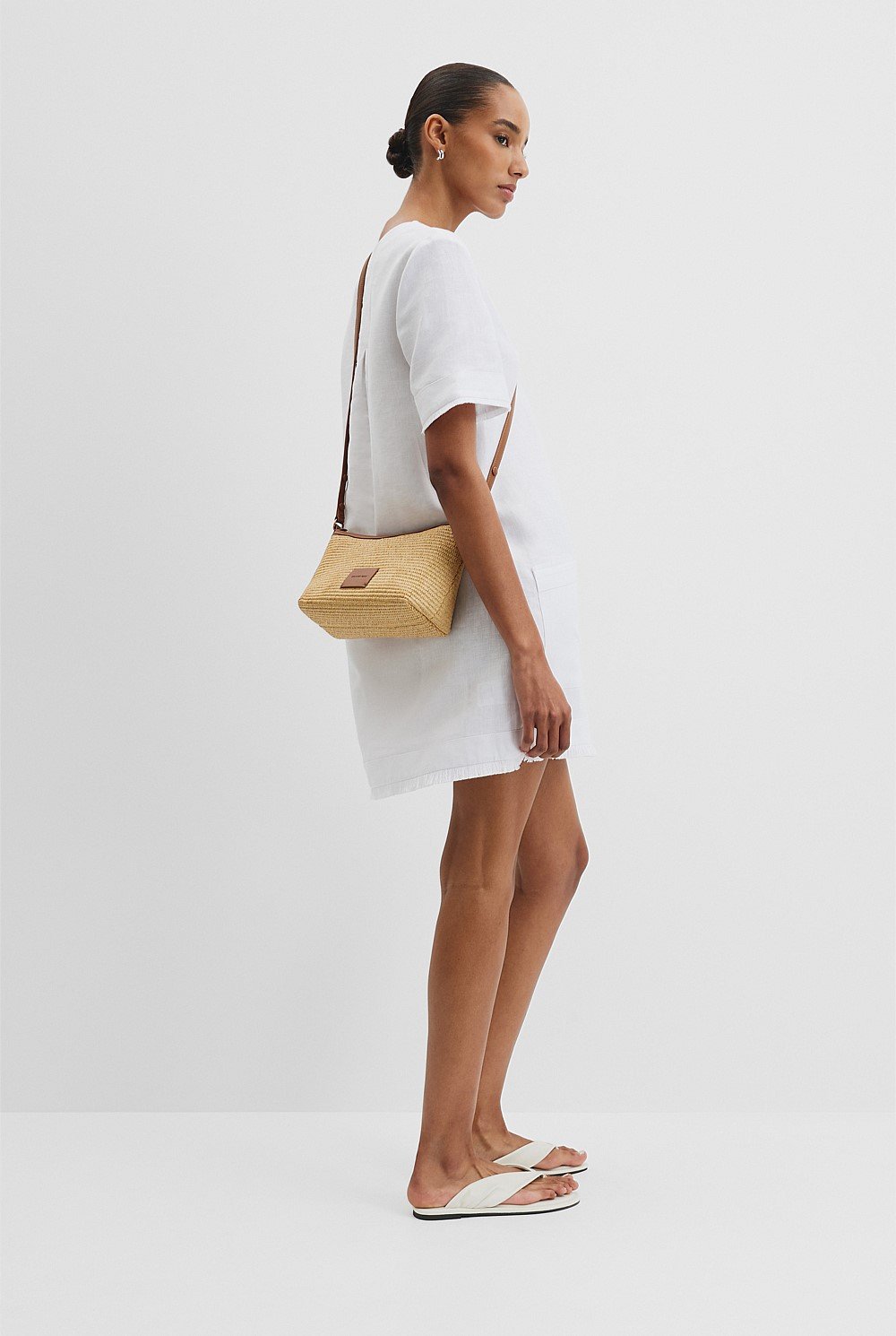 Lila Woven Crossbody Bag