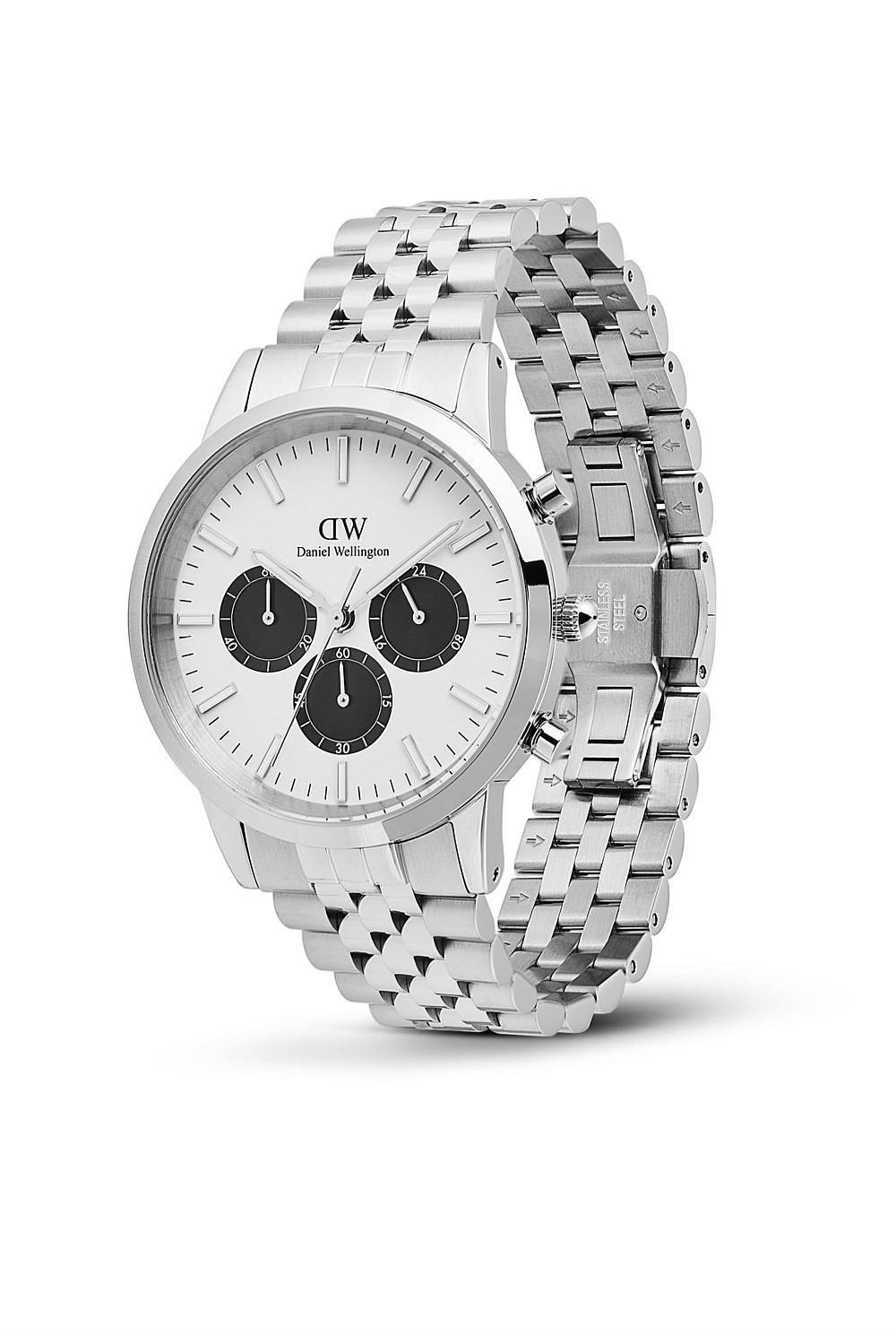 Iconic Chronograph Arch 5-link Off- White Panda Silver