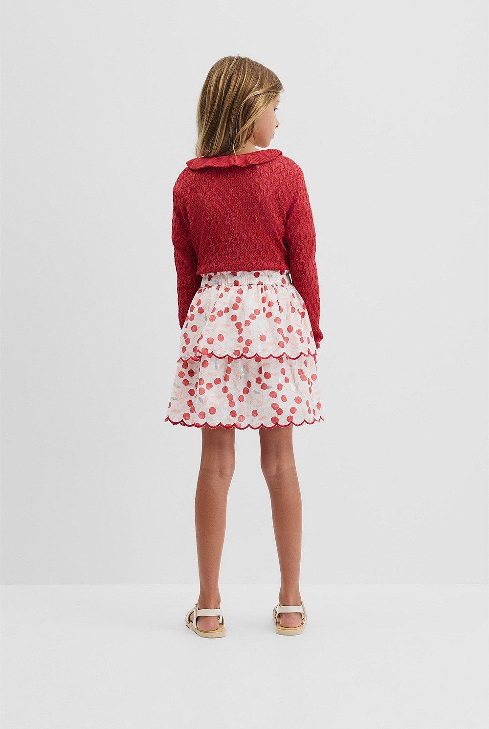 Cherry Tiered Skirt