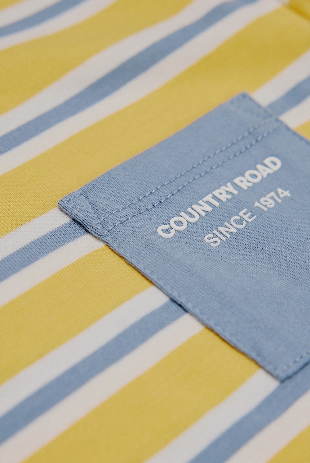 Organically Grown Cotton Stripe Pocket T-Shirt