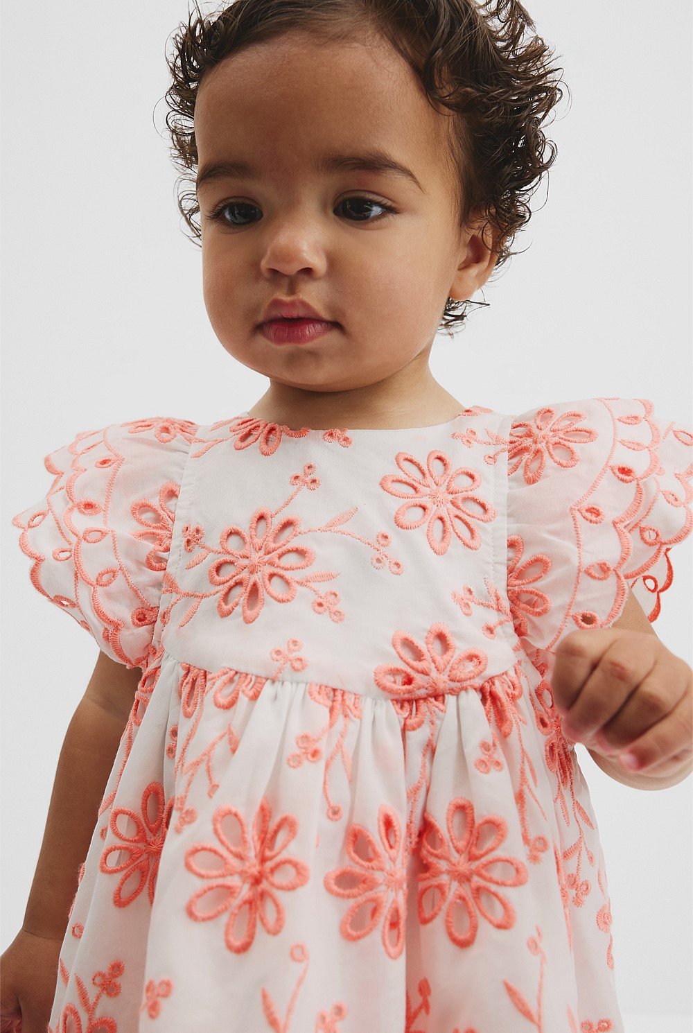 Broderie Frill Dress