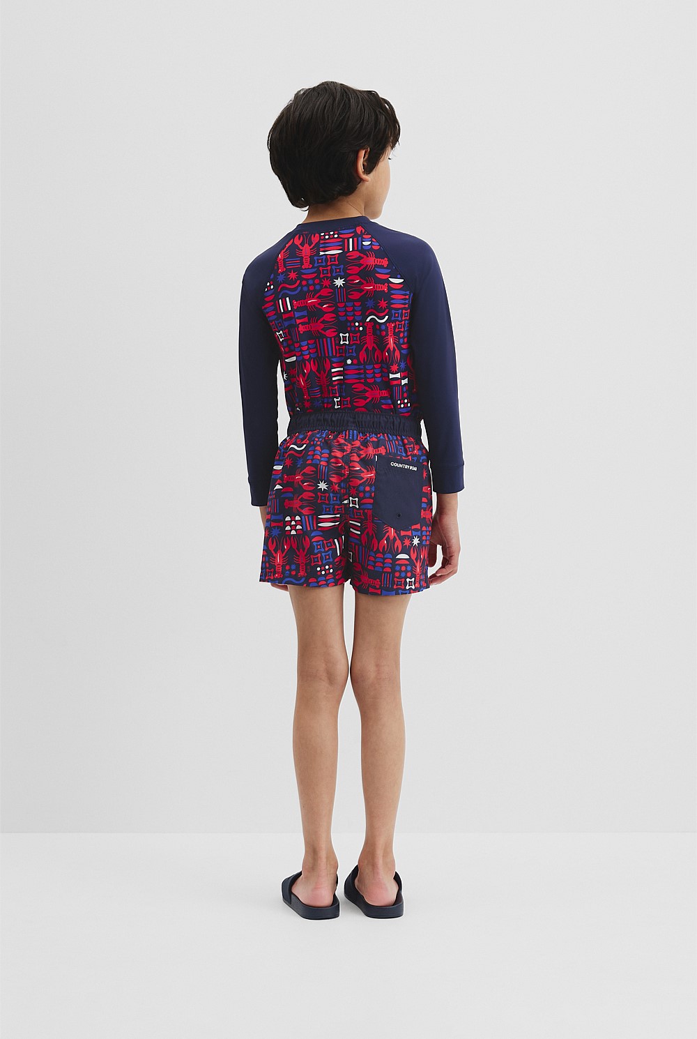 Lobster Geometric Boardshort