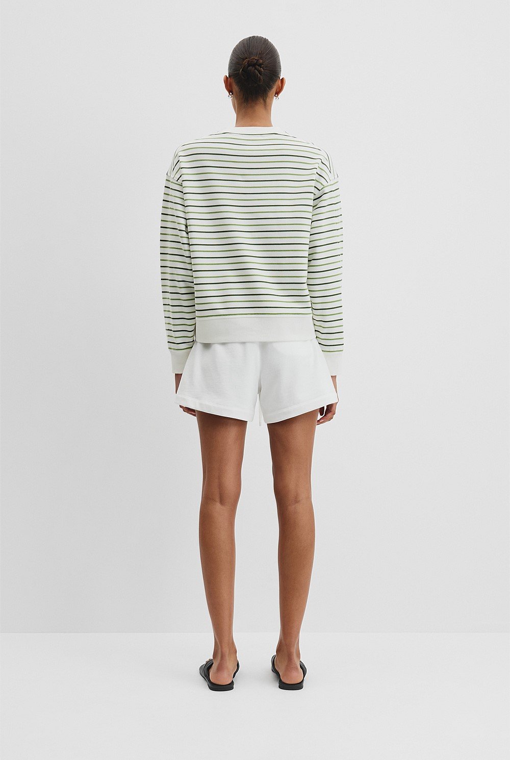 Australian Cotton Stripe CR Sweat