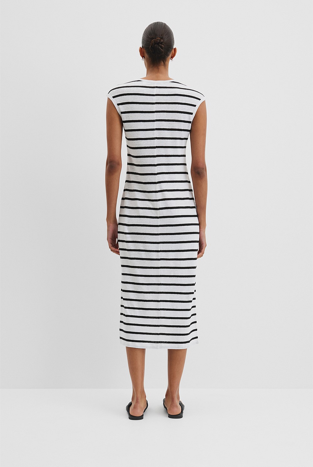 Stripe Linen Jersey Dress
