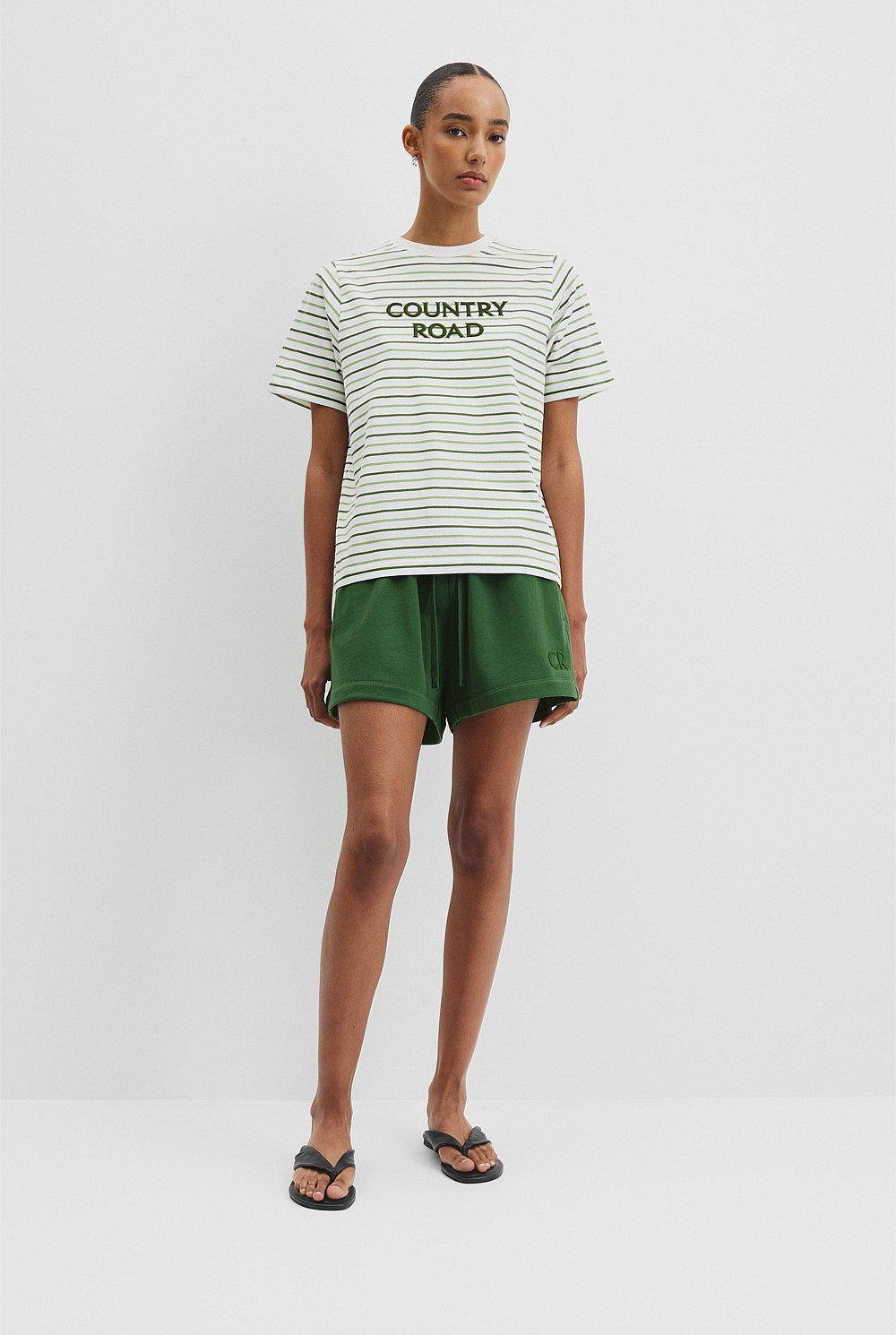 Australian Cotton Stripe CR T-Shirt