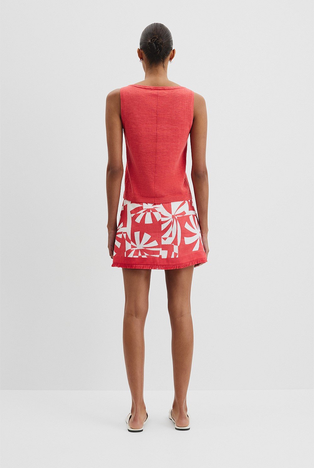 Organically Grown Cotton Linen Tank